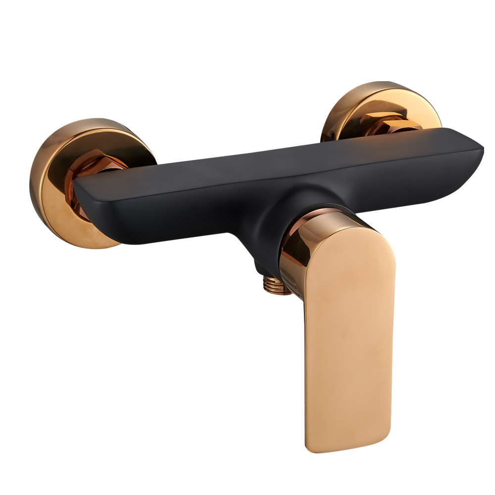 Zwartgouden wanddouchekraan