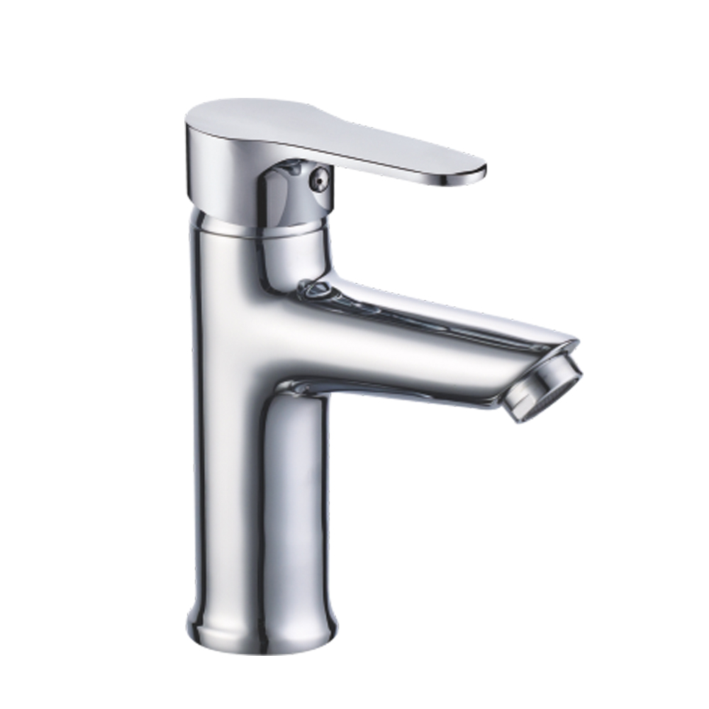 Verchroomde wastafelkraan