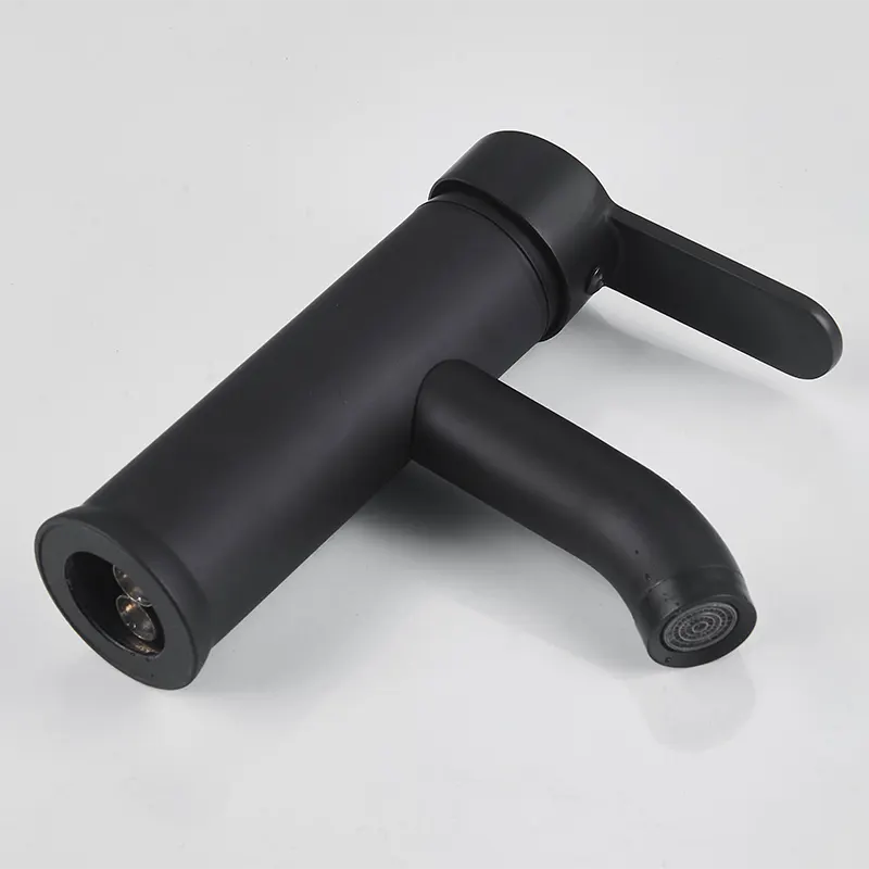 Simple Type Black Bathroom Faucet