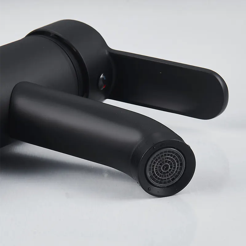 Simple Type Black Bathroom Faucet