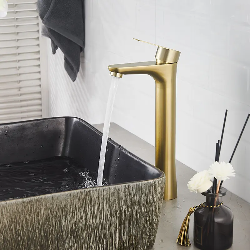 Brushed Gold Bathroom Tap