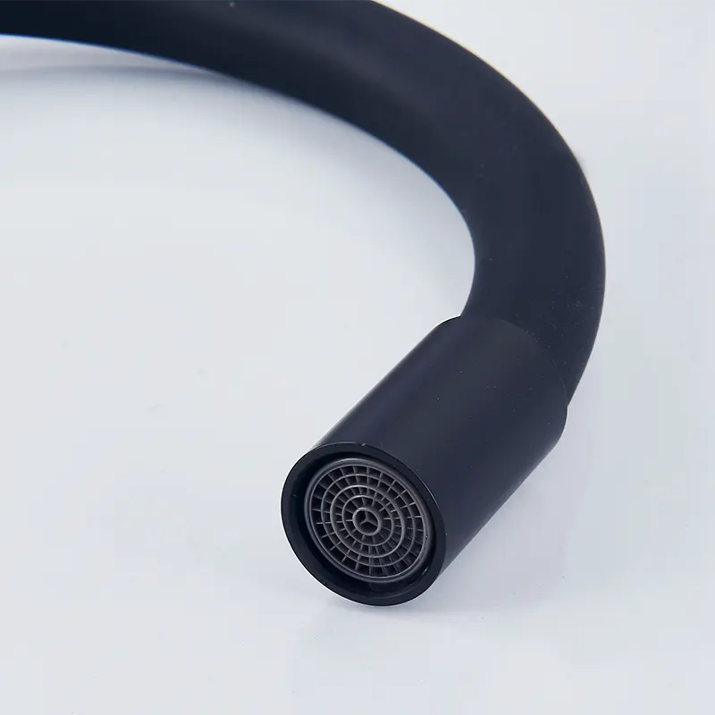 Multi Directional Black Kitchen Faucet